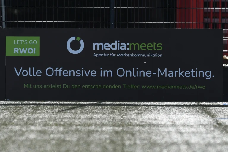 media:meets GmbH Werbebande bei SC Rot-Weiß Oberhausen