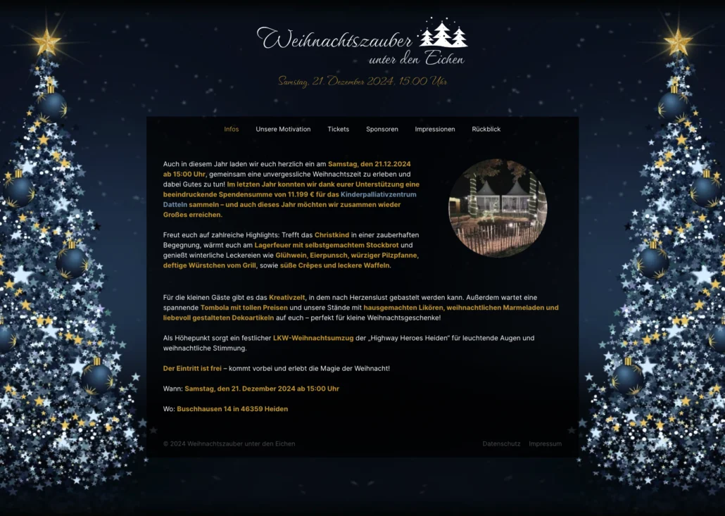 weihnachtszauber unter den eichen dank wordpress